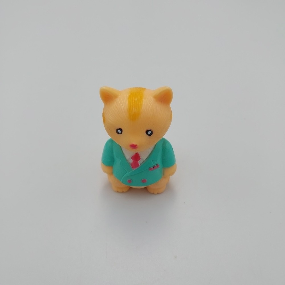 Vintage Takara Playmates Furry Families Cat Family Dad Father Cat